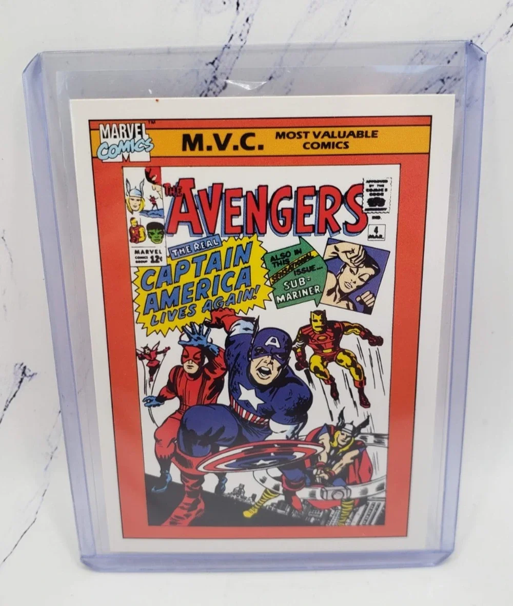 1990 Impel Marvel Universe Most Valuable Comics Avengers #4 #136